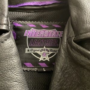 Leather jacket with  removeable liner